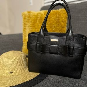 KATE SPADE BLACK BOW HANDBAG